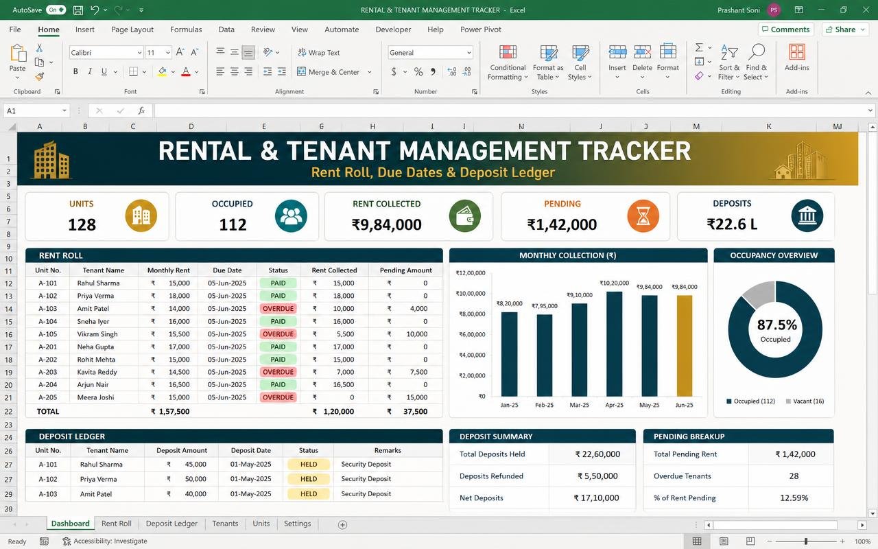 Rental & Tenant Management Tracker